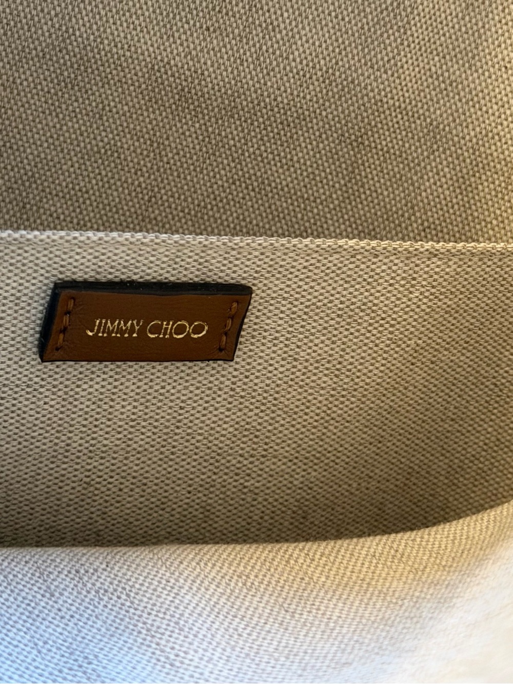 Jimmy Choo NIP London Rhea Blue Raffia Tote Brown Leather Handles $795 MSRP COA - Picture 13 of 15
